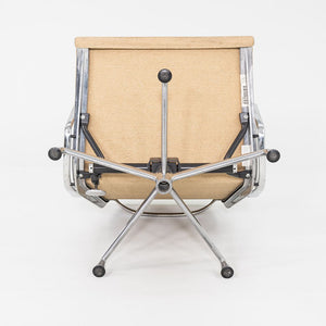 2007 Herman Miller Eames Soft Pad Reclining Lounge Chair with Oatmeal Fabric