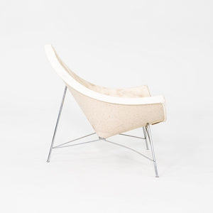 1950s George Nelson for Herman Miller Coconut Lounge Chair with White Vinyl