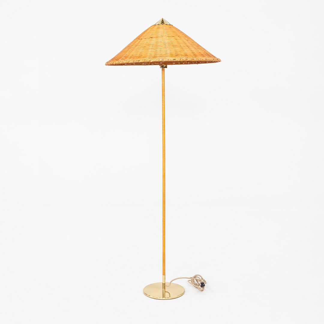 2024 Paavo Tynell for GUBI 9602 Floor Lamp "Chinese Hat" Wicker Shade 3x Avail