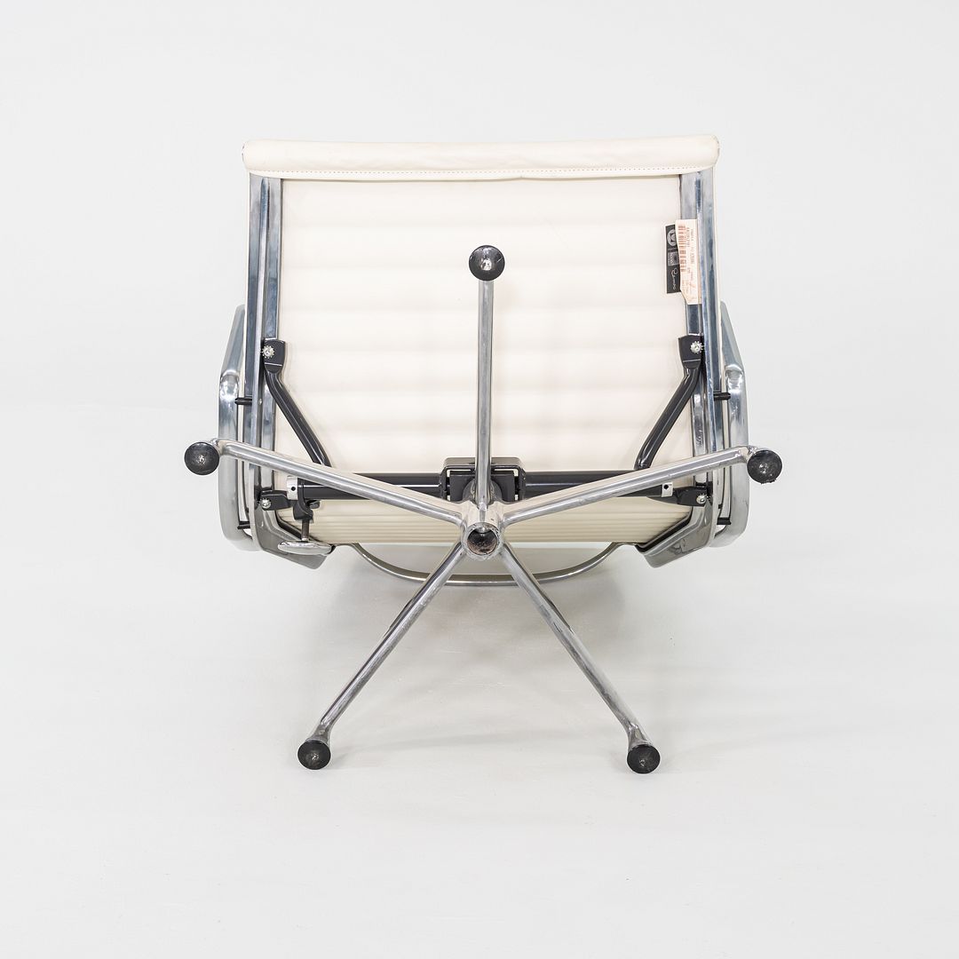 2009 Herman Miller Eames Aluminum Group Lounge Chair with 2101 Ivory Leather