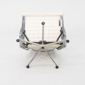 2009 Herman Miller Eames Aluminum Group Lounge Chair with 2101 Ivory Leather