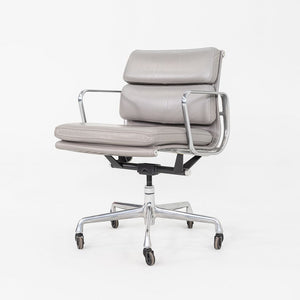 2006 Herman Miller Eames Soft Pad Management Desk Chair in Grey Leather 6x Avail