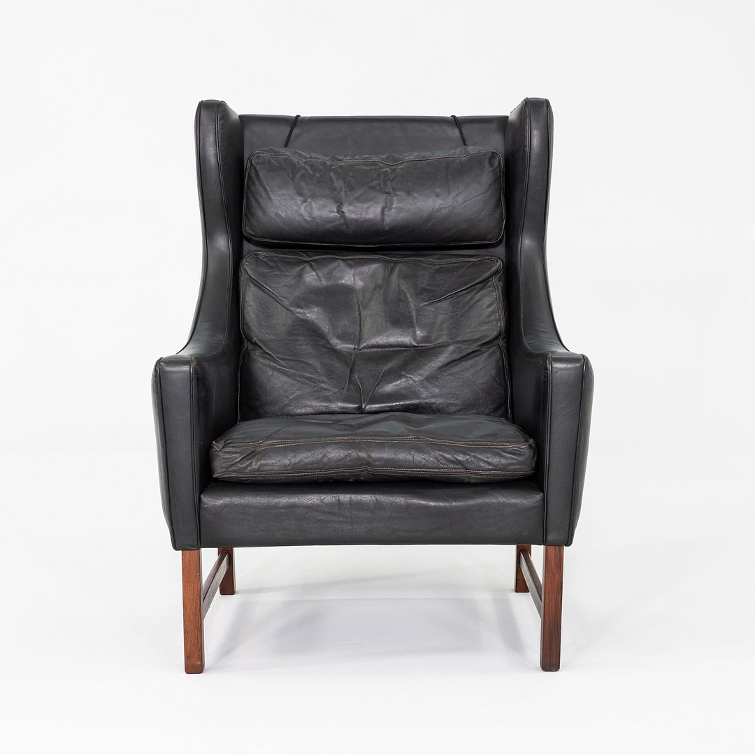 1960s Fredrik Kayser for Vatne Mobler of Norway Model 965H Lounge Chair in Black
