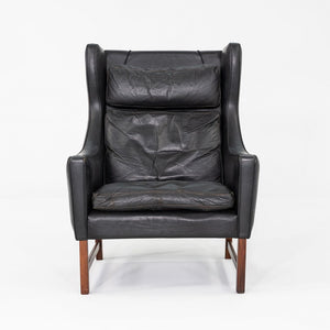 1960s Fredrik Kayser for Vatne Mobler of Norway Model 965H Lounge Chair in Black