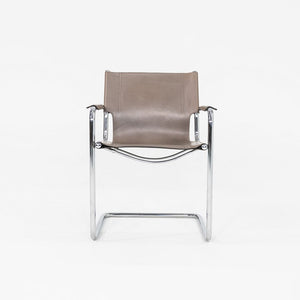 1970s Mart Stam for Matteo Grassi MG6 Arm Chair in Chrome with Grey Leather