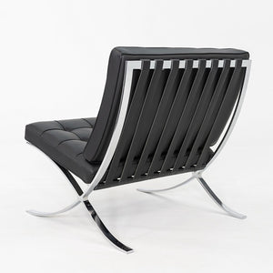 2010s Mies van der Rohe for Knoll Barcelona Lounge Chair with Ottoman / Stool