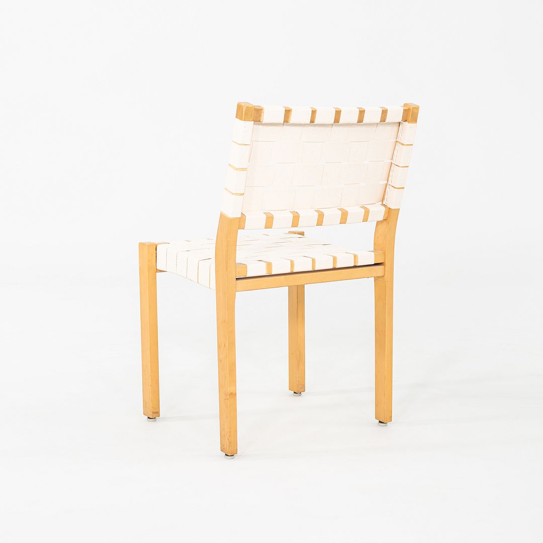 1980s Pair of Alvar & Aino Aalto for Artek 611 Stacking Dining / Side Chairs