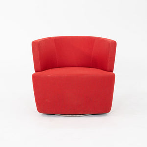2010 EOOS for Coalesse / Walter Knoll Joel Swivel Lounge Chair in Red 1x Avail