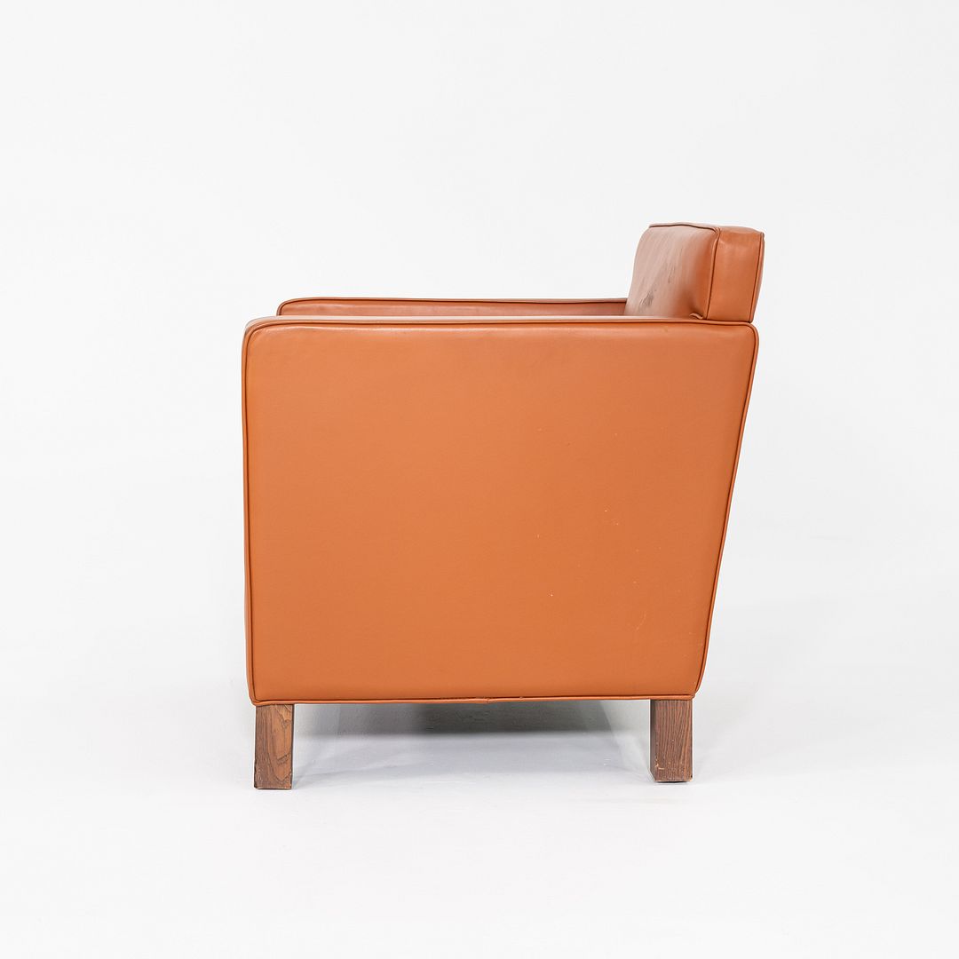 2010s Mies Van Der Rohe for Knoll Krefeld Club Chair Cognac Leather Upholstery
