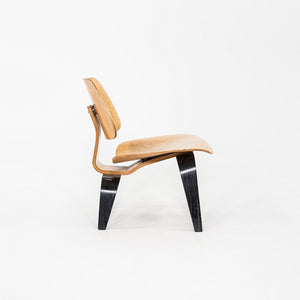 1947 Pair of Evans Eames LCW Chairs with Birch Seat and Ebonized Ash Legs 5-2-5