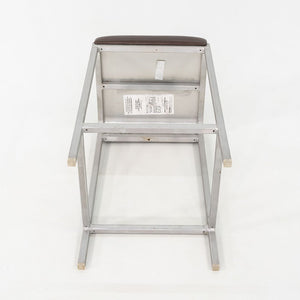 2010 Norman Foster for Emeco 20-06 Stool with Brown Leather Seats 5x Available