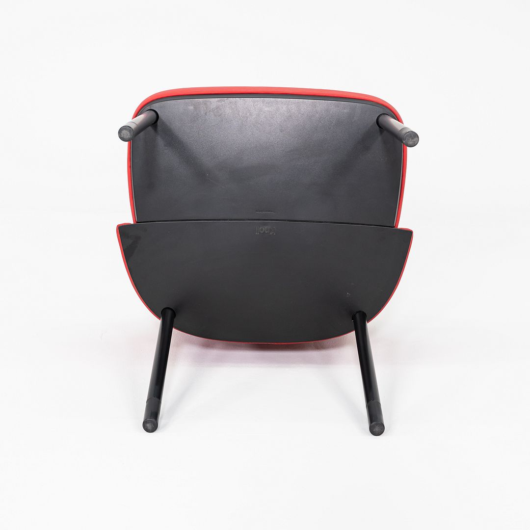 2015 Pair of Formway for Knoll Remix Dining Arm Chairs w/ Red Fabric Upholstery