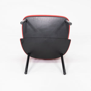2015 Pair of Formway for Knoll Remix Dining Arm Chairs w/ Red Fabric Upholstery
