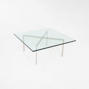 2005 Mies van der Rohe for Knoll Barcelona Coffee Table Stainless Steel & Glass