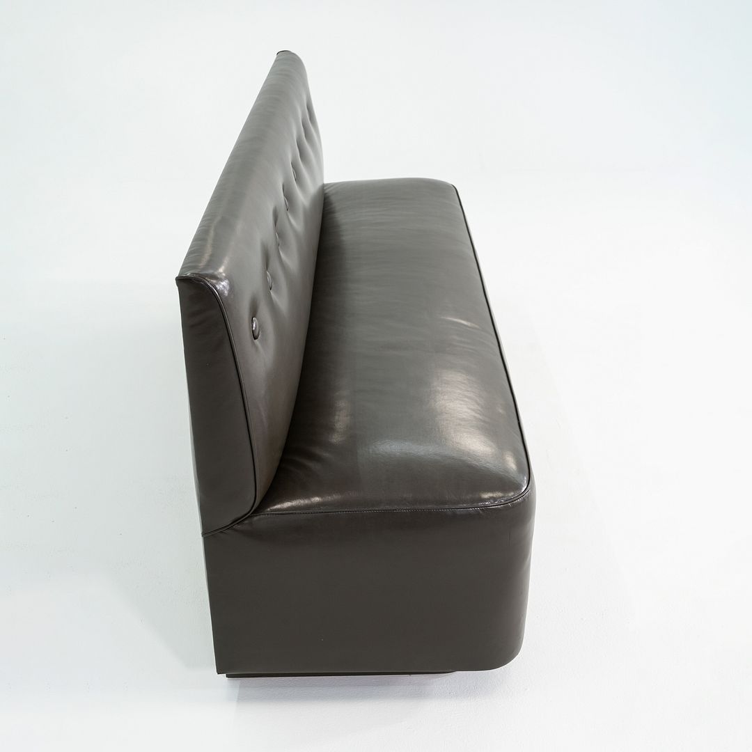 2004 Henry B Urban Custom Banquette / Bench Rich Brown Vinyl Upholstery Finish