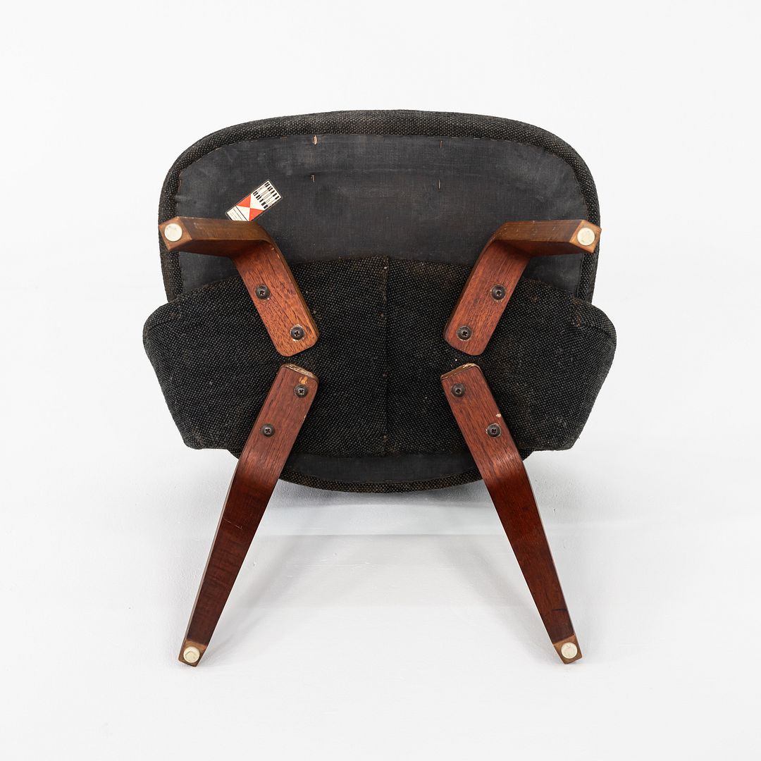 1960s Eero Saarinen for Knoll Armless Executive Dining Chair with Wooden Legs