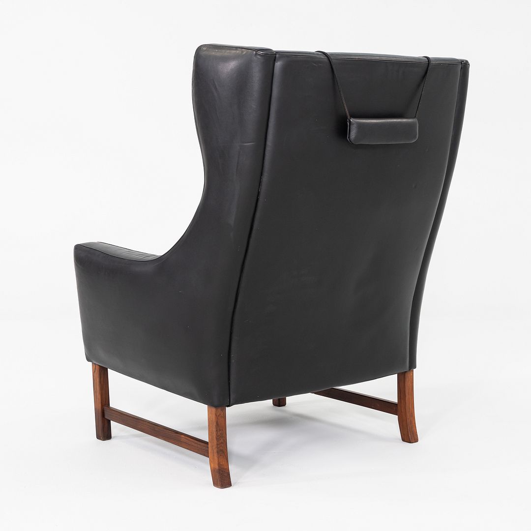 1960s Fredrik Kayser for Vatne Mobler of Norway Model 965H Lounge Chair in Black