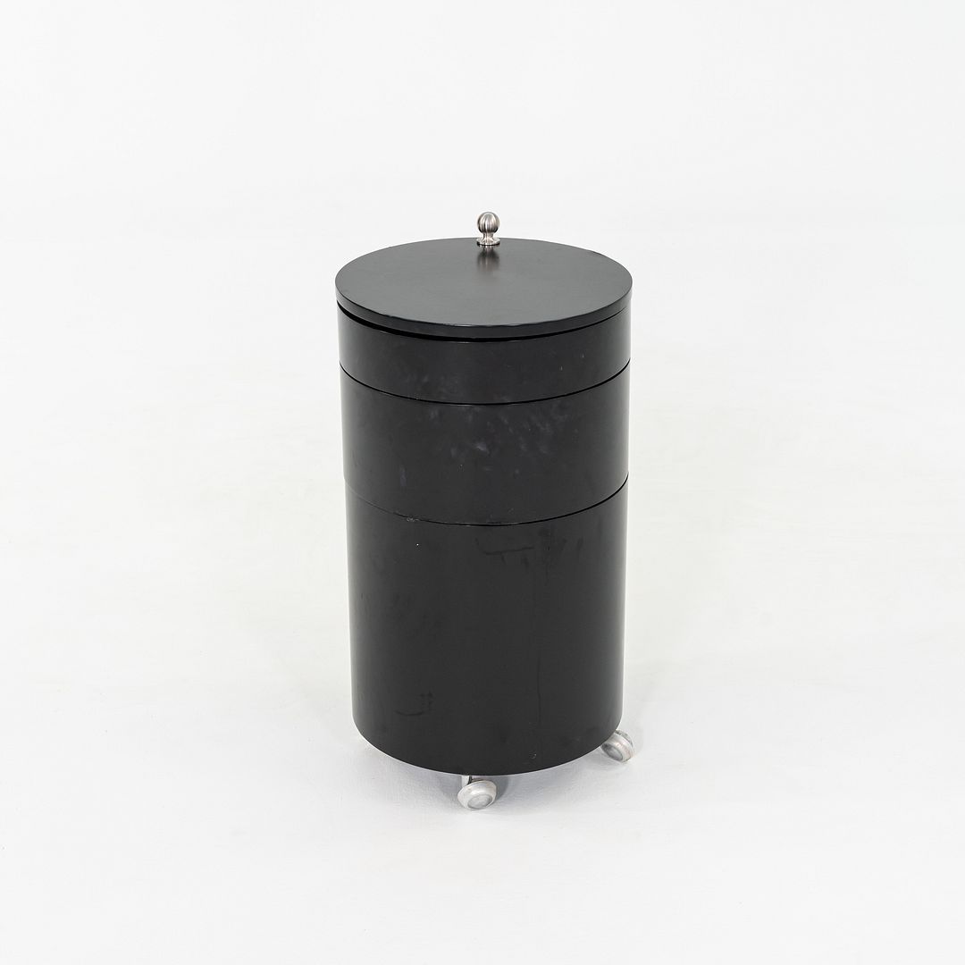 2010s Verpan Panton for Verpan Barboy Container Cart in Black Molded Wood