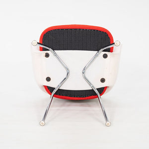 2010s Set of 4 Eero Saarinen for Knoll Executive Arm Chairs in Two-Toned Fabric w/ Cato