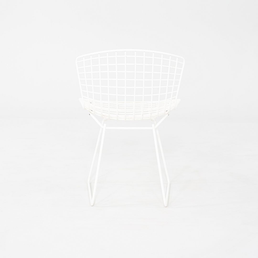 1990s Harry Bertoia for Knoll Wire Dining / Side Chair White Powdercoated Steel