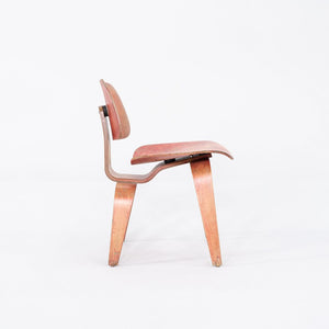 C. 1953 Herman Miller Eames DCW Dining Chair in Molded Plywood w/ Red Dye Finish