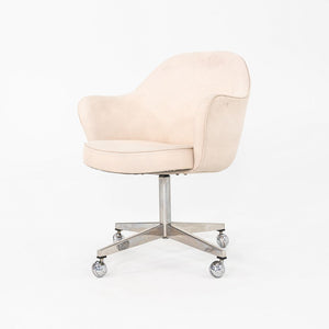 1960s Eero Saarinen for Knoll Full-Back Executive Arm Chair in White, Model 68