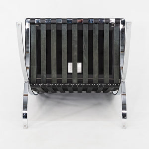 2010s Mies van der Rohe for Knoll Barcelona Lounge Chair with Ottoman / Stool