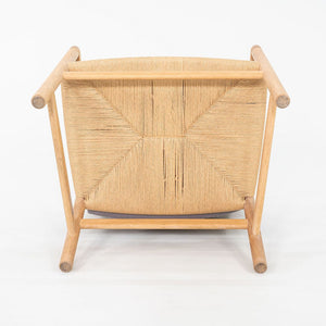 C. 2020 Pair of Hans Wegner for Carl Hansen CH44 Ladderback Lounge Chairs in Oak with Cushions