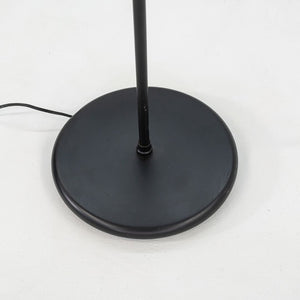 1980s Relux Milano Adjustable Steel Floor Lamp in Black Made in Italy 42 inches