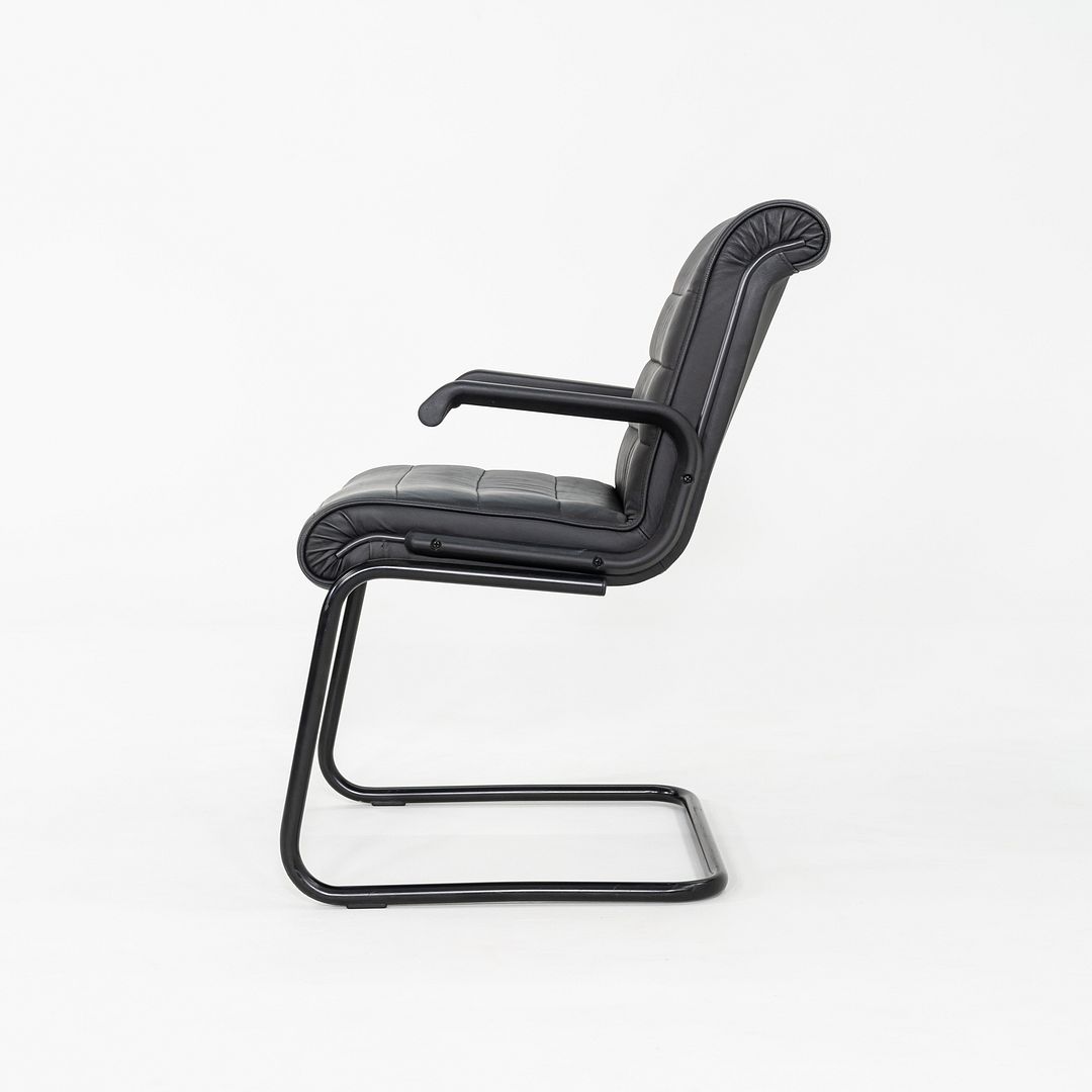 2005 Richard Sapper for Knoll Executive Side Chairs in Black Leather 17x Available