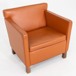 2010s Mies Van Der Rohe for Knoll Krefeld Club Chair Cognac Leather Upholstery