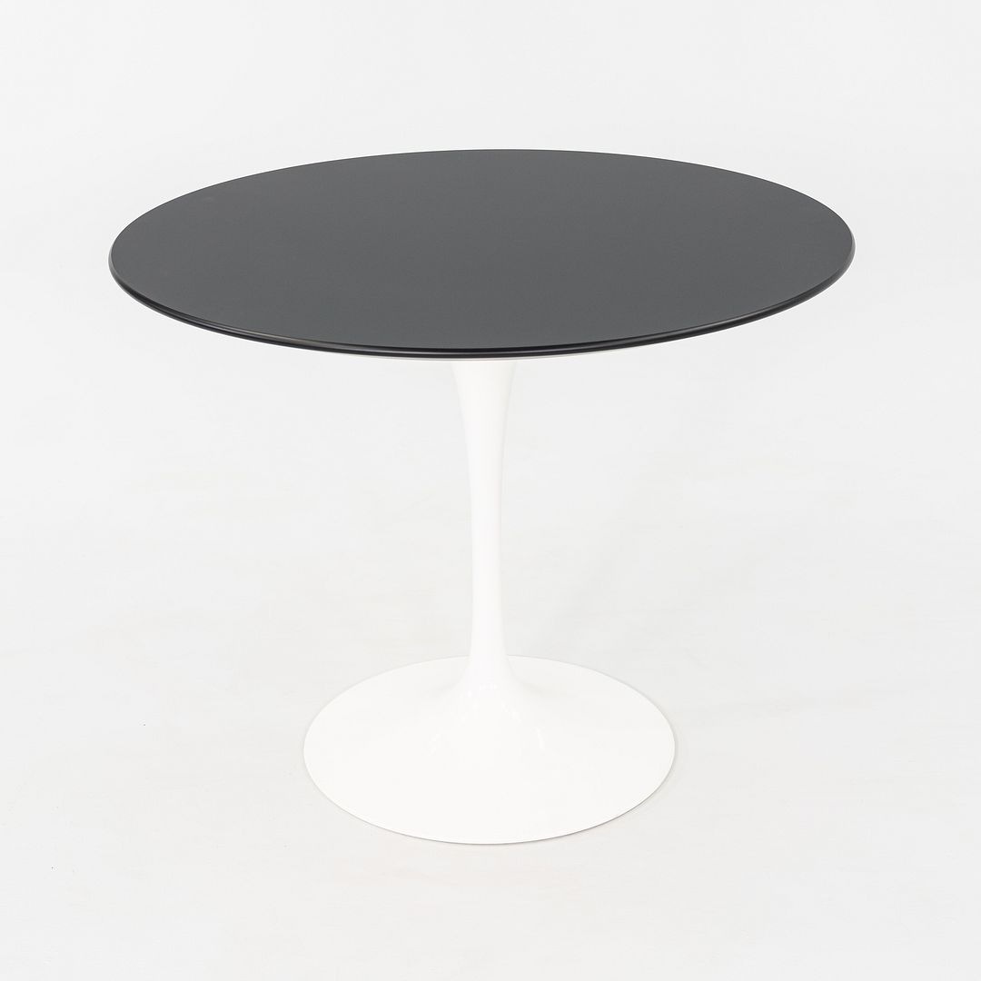 2023 Eero Saarinen Knoll Tulip Dining Table Top 35" Round in Black Laminate