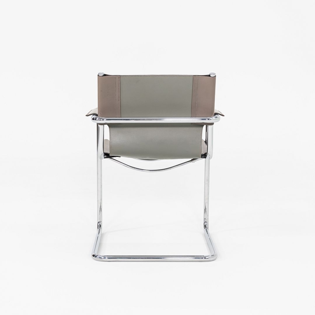 1970s Mart Stam for Matteo Grassi MG6 Arm Chair in Chrome with Grey Leather