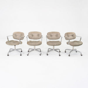 1976 Morrison Hannah for Knoll Occassional Armchair w/ Upholstered Seat 4x Avail