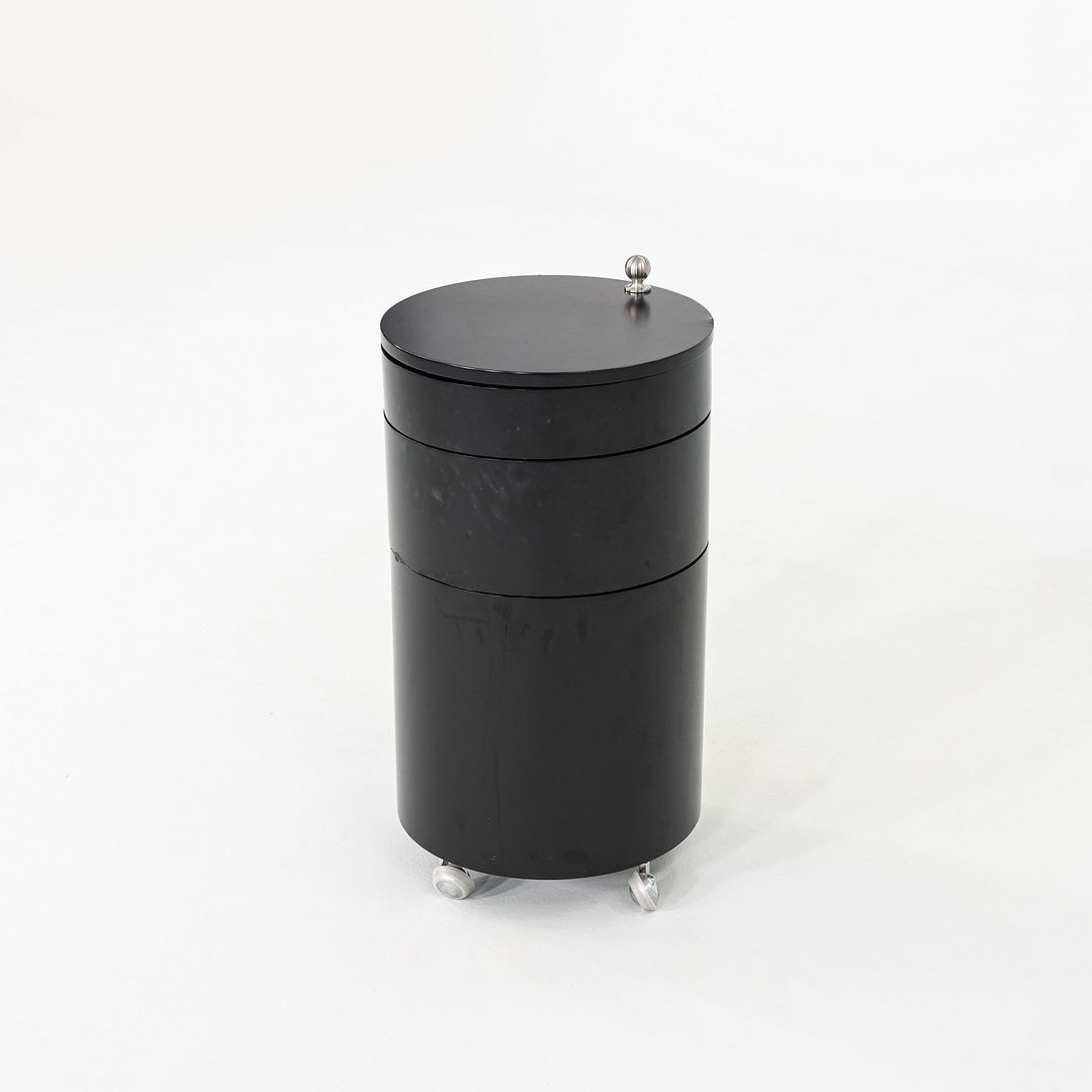 2010s Verpan Panton for Verpan Barboy Container Cart in Black Molded Wood
