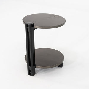 1980s Pace Collection Grey Lacquered Occasional Side / End Table on Casters