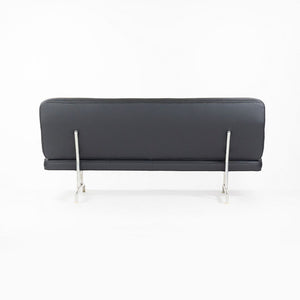 1964 Eames 3473 Sofa by Charles and Ray Eames for Herman Miller with Re-done Black Naugahyde