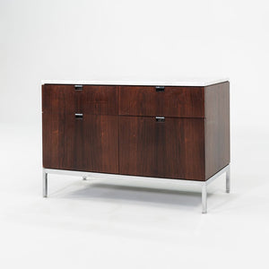 SOLD C. 1960s Florence Knoll Rosewood and Marble Credenza / Cabinet 37 inch