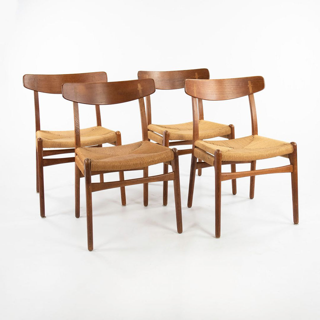 SOLD 1960s Set of Four CH23 Dining Chairs by Hans J. Wegner for Carl Hansen & Søn in Oak