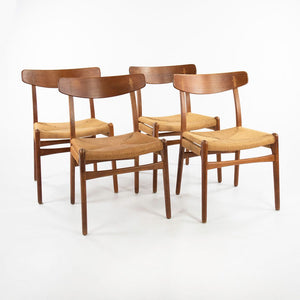 SOLD 1960s Set of Four CH23 Dining Chairs by Hans J. Wegner for Carl Hansen & Søn in Oak