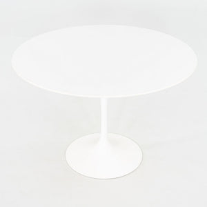 2010s Eero Saarinen for Knoll 42" Tulip Dining Table with White Laminate Top