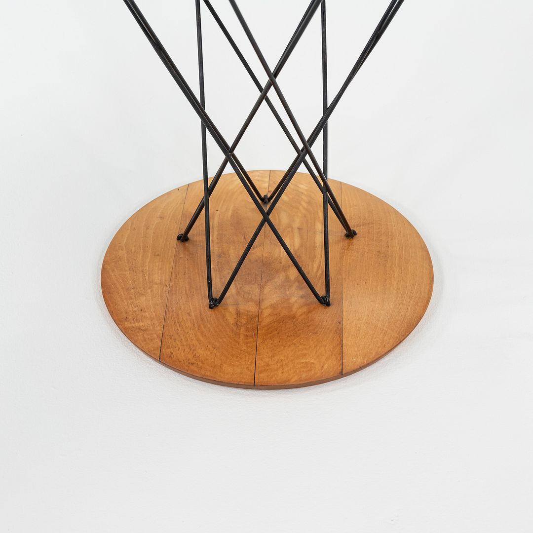 1950s Isamu Noguchi for Knoll Children's Cyclone Table with 24" Black Top, Model 87