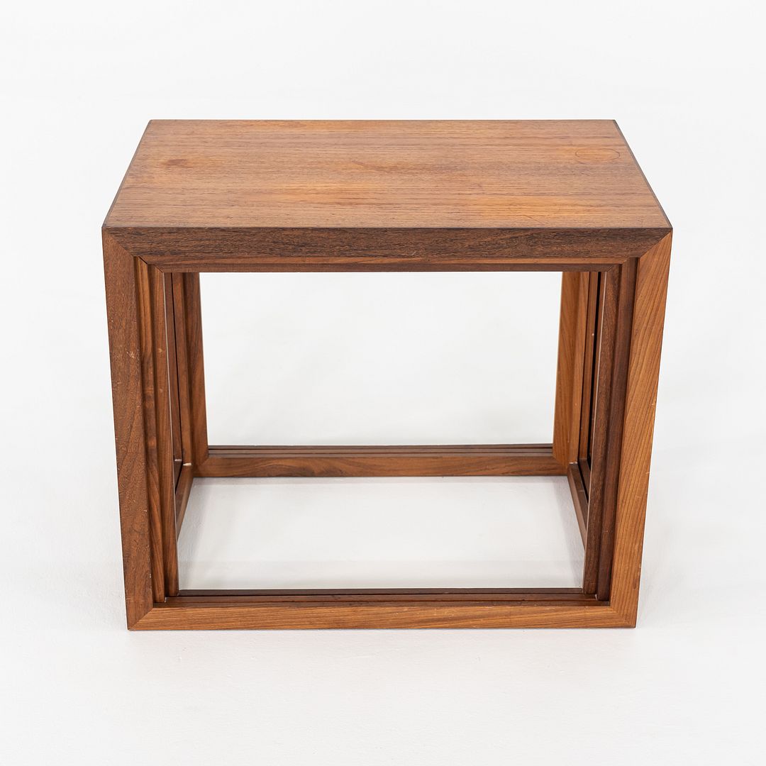 1960s Set of Three Teak Nesting Tables by Jorgen Baekmark for Poul Christiansen