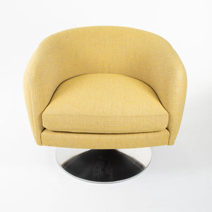 2023 2165 D'Urso Swivel Chair by Joe D'Urso for Knoll in Yellow Fabric