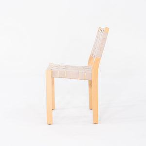 2010 Pair of Alvar & Aino Aalto for Artek 611 Stacking Dining Side Chairs Beige