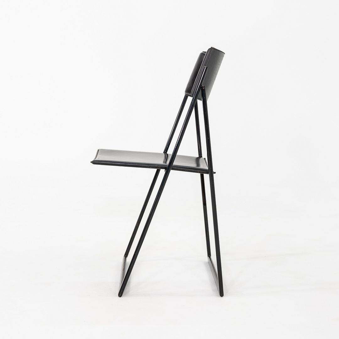 1980s Set of Six A. Ricciardi & G. Salvini Matteo Grassi Garina Folding Chairs