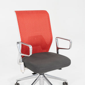 2013 Antonio Citterio for Vitra ID Mesh Desk Chairs in Grey with Orange Mesh 12x Available