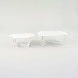 SOLD 2010s Erik Jorgensen Insula Coffee Table by Ernst & Jensen in White Medium Size