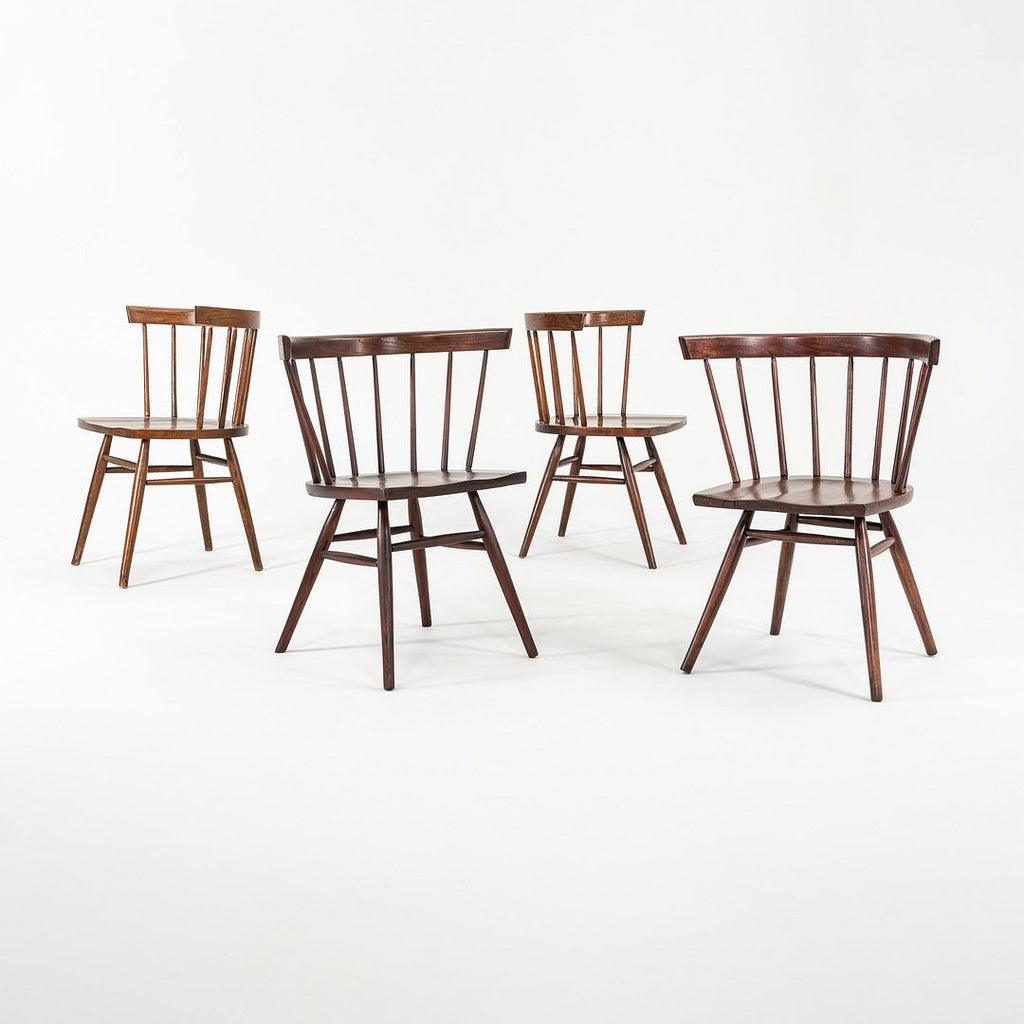 1949 Set of Four N19 Straight Chairs by George Nakashima for Knoll Associates in Walnut