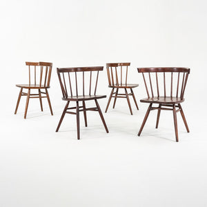 SOLD 1949 Set of Four N19 Straight Chairs by George Nakashima for Knoll Associates in Walnut